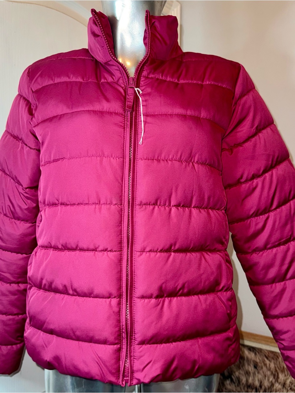 The Children's Place Hot Pink Quilted Puffer Jacket